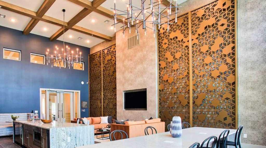 Decorative wall panel solutions used for commercial interior wall decor and accent wall design in contemporary commercial spaces