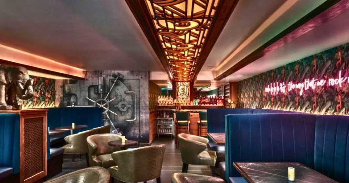 Image of custom panel in speakeasy lightbox created and installed by Tablaeux Architectural Panels.